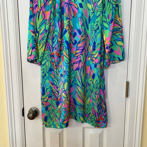 Lily Pulitzer Hot Spot Multicolored Shift Dress Size 12 Spring Easter Wedding - Picture 5 of 14